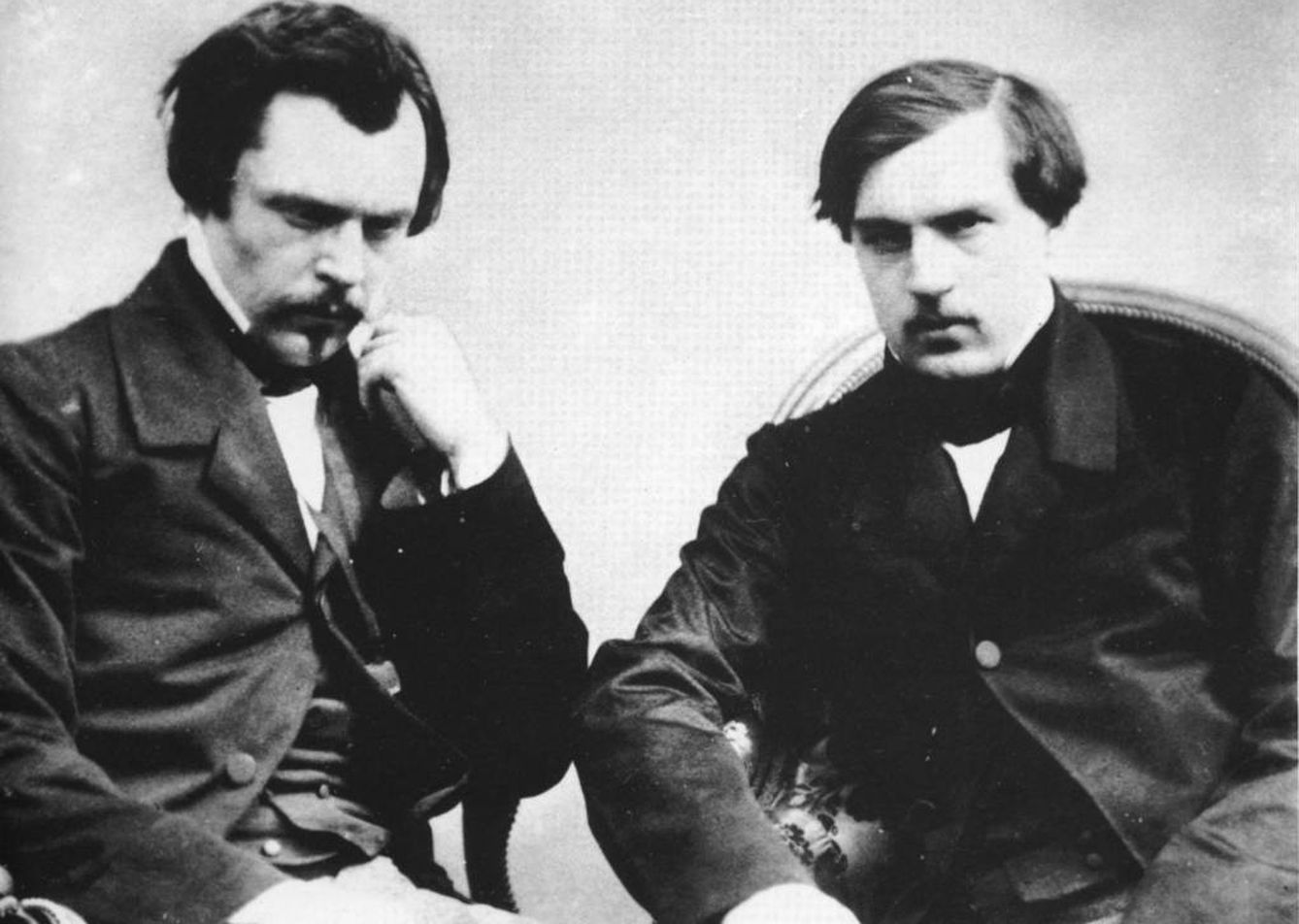 Edmund y Jules fotografiados por Nadar en 1855