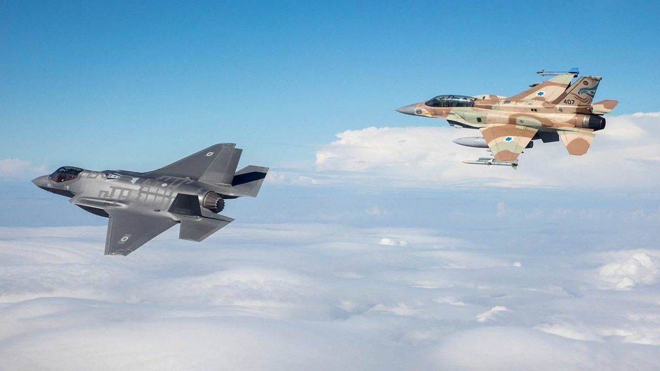 Foto: Aviones F-35 y F-16 de la aviación israelí (IAF)