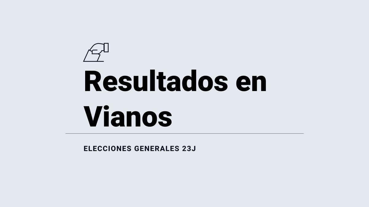 Vianos: ganador y resultados en las elecciones generales del 23 de julio 2023, última hora en directo