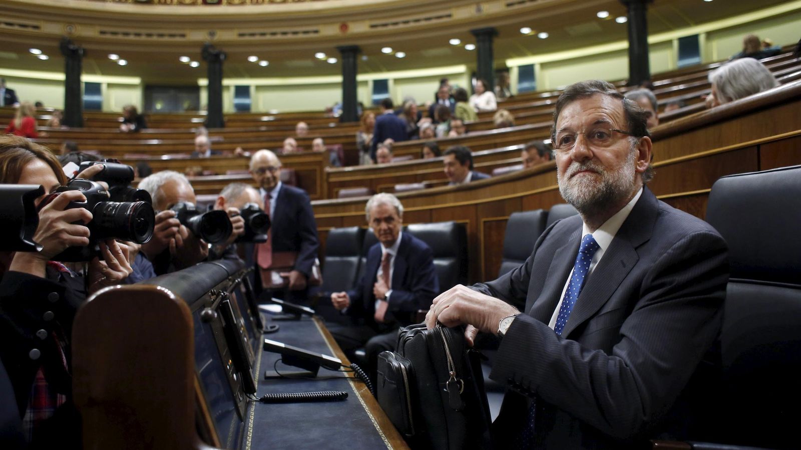 Foto: Mariano Rajoy, el pasado miércoles, cuando había saltado ya el escándalo alrededor de Rato. (Reuters)