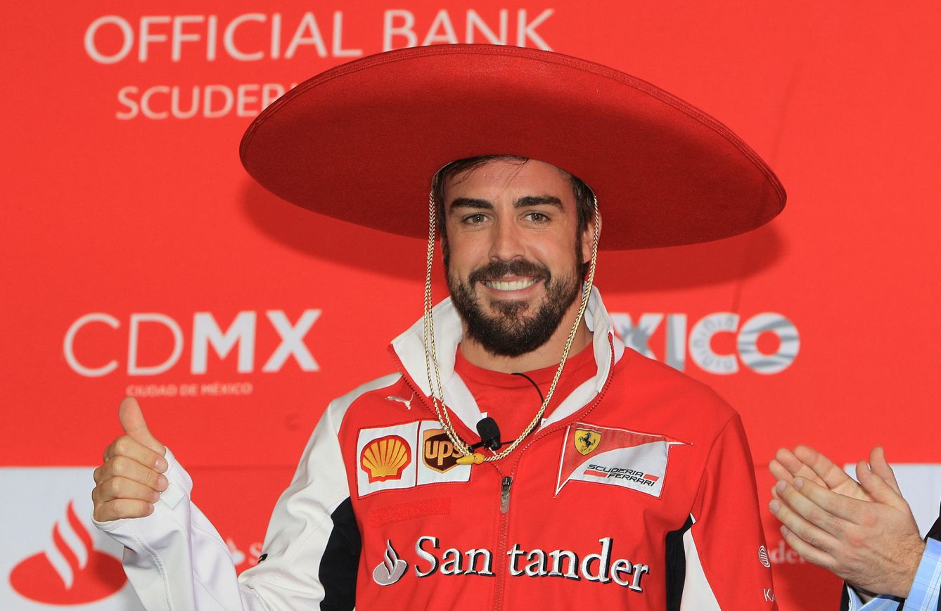 Alonso, en la inauguración del GP de México en 2014 (EFE/Mario Guzmán)