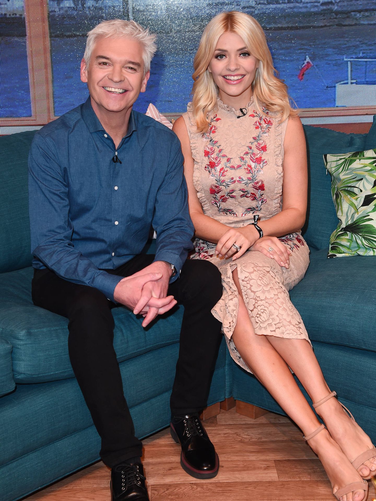  Holly Willoughby y Phillip Schofield, en 'This Morning'. (Getty) 