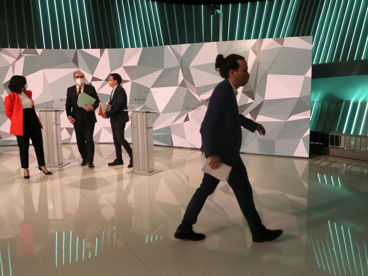 Foto: Debate de candidatos en Telemadrid. (EFE)