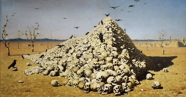 Foto: Vasily Vereshchagin, 'La apoteosis de la guerra' (1871)