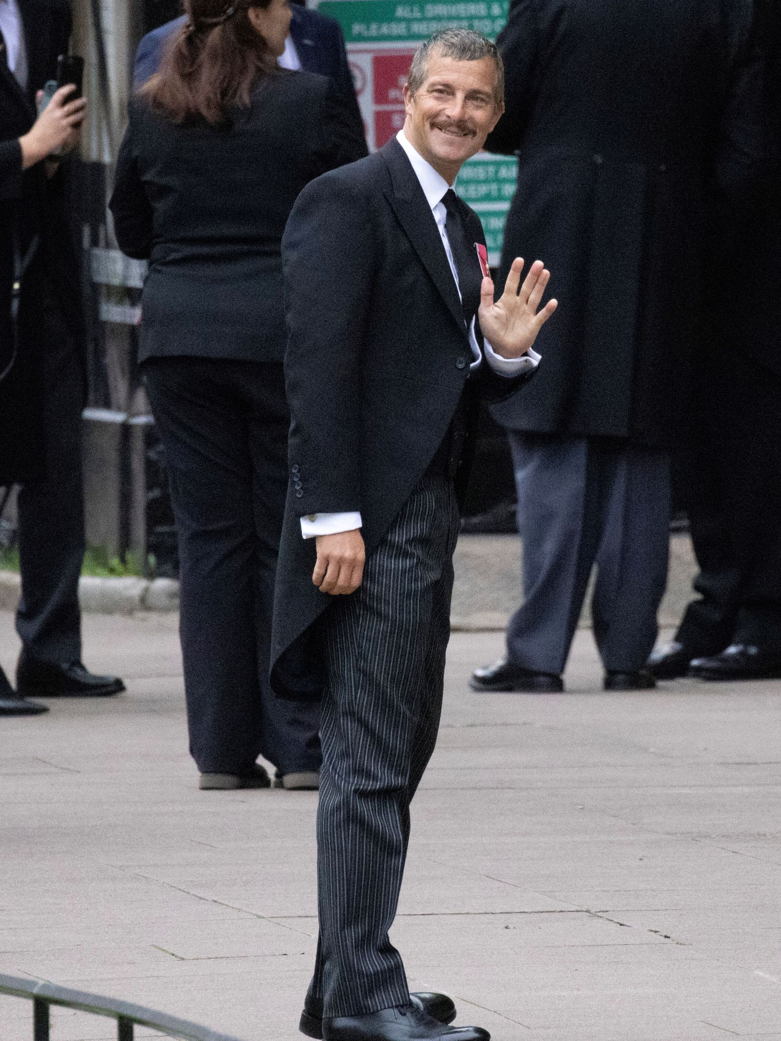 El presentador Bear Grylls, llegando a Westminster. (Reuters/Pool/Tim Merry)