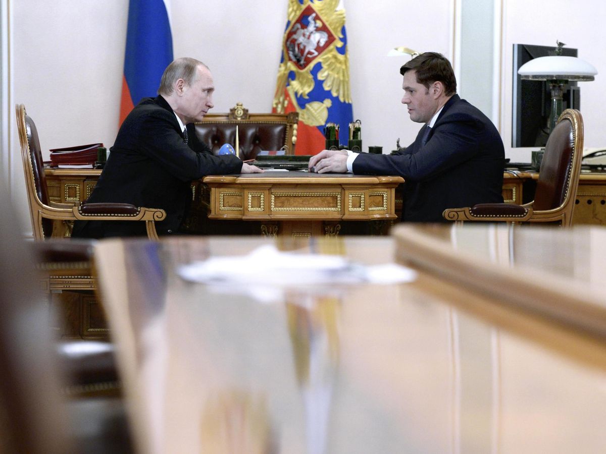 Foto: Vladimir Putin, en reunión con Alexei Mordashov, uno de los hombres más ricos de Rusia. (Reuters/Alexei Nikolsky/RIA Novosti/Kremlin)