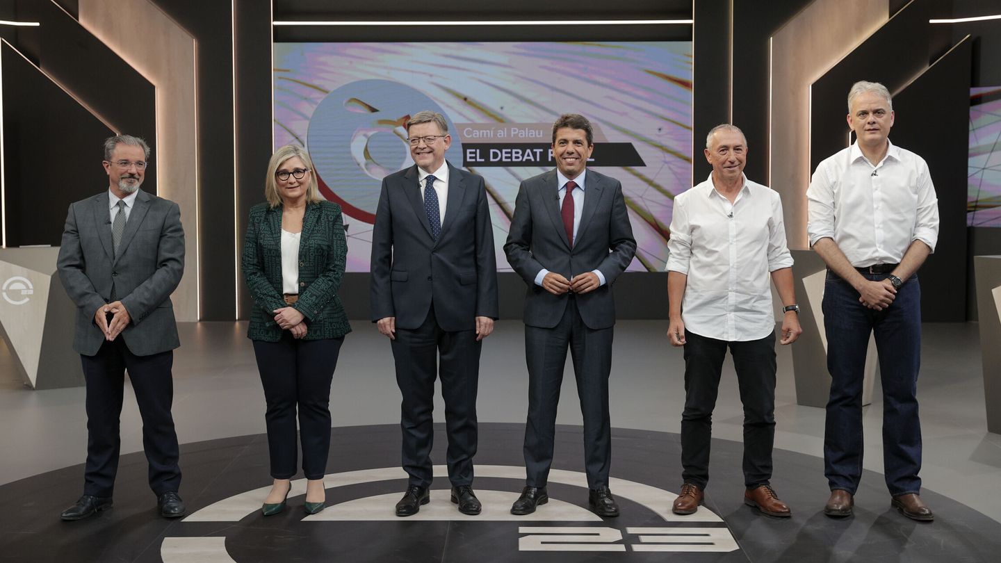 Los candidatos a la Presidencia de la Generalitat. (EFE/Manuel Bruque) 