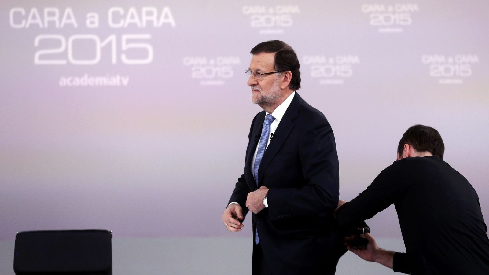 Foto: El presidente del Gobierno, Mariano Rajoy, antes del cara a cara con Pedro Sánchez. (Reuters)