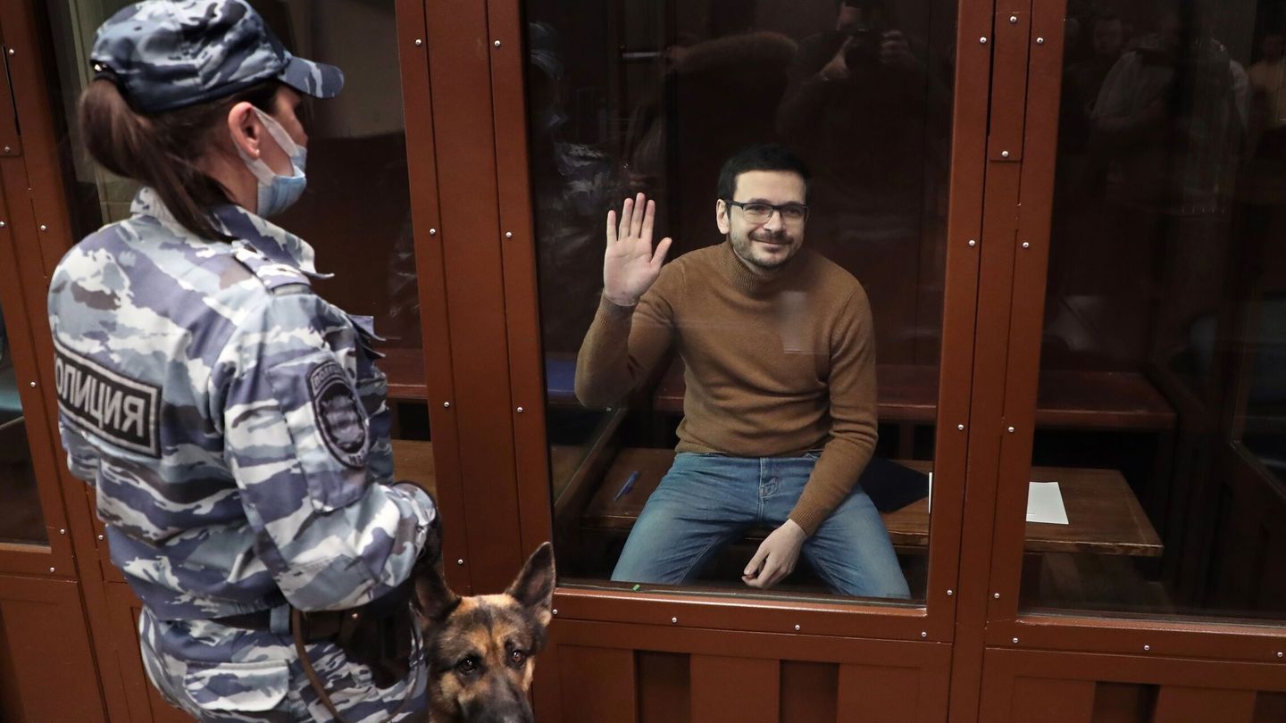 El opositor ruso Yashin, procesado por denunciar los crímenes de guerra. (EFE)