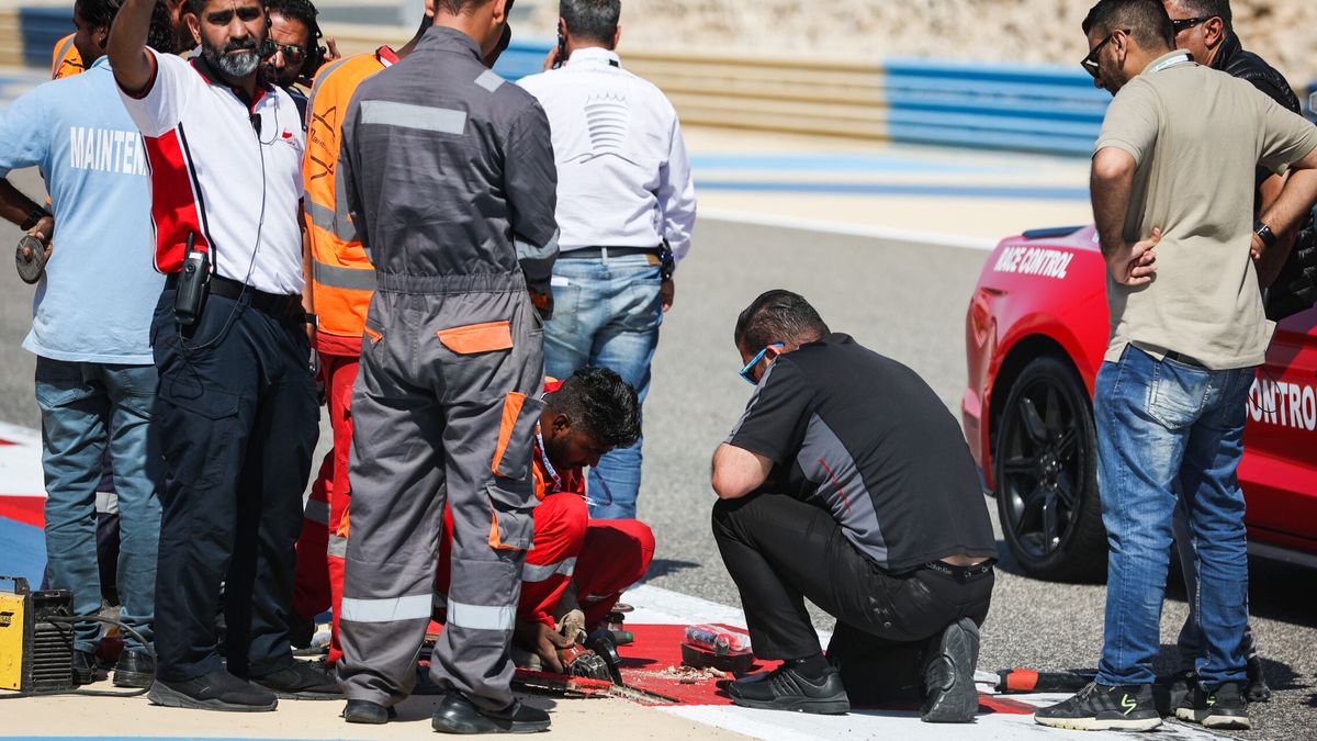 Desastre total en Baréin: una alcantarilla se rompe dos veces y vuelve a dar la razón a Fernando Alonso