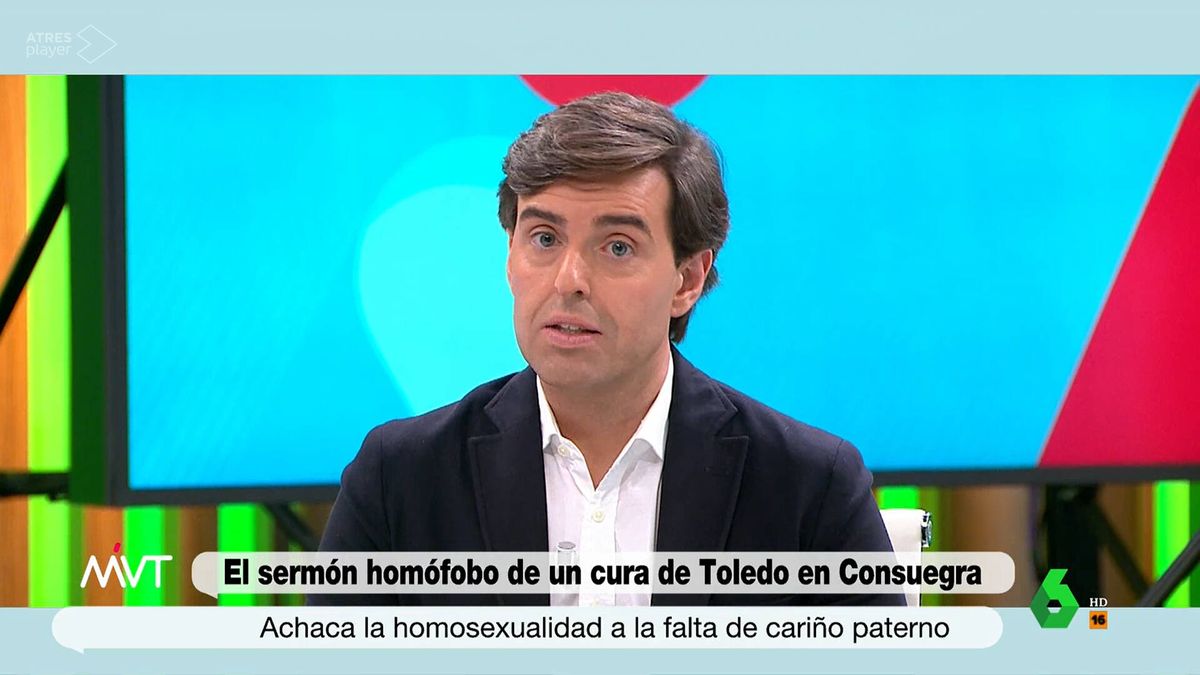 La reacción de Pablo Montesinos en 'Más vale tarde', tras el sermón homófobo de un cura de Toledo