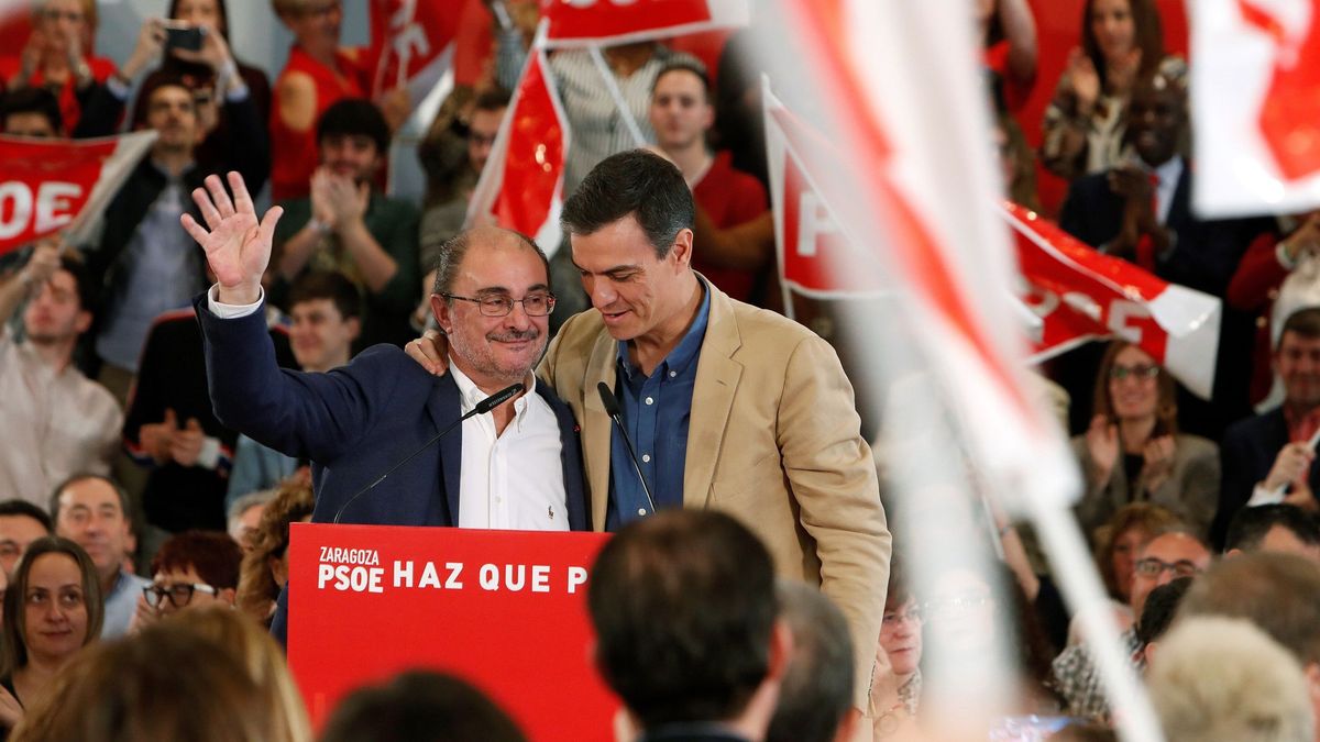 El PSOE de Lambán gana en Aragón y suma con Podemos y Santisteve en Zaragoza