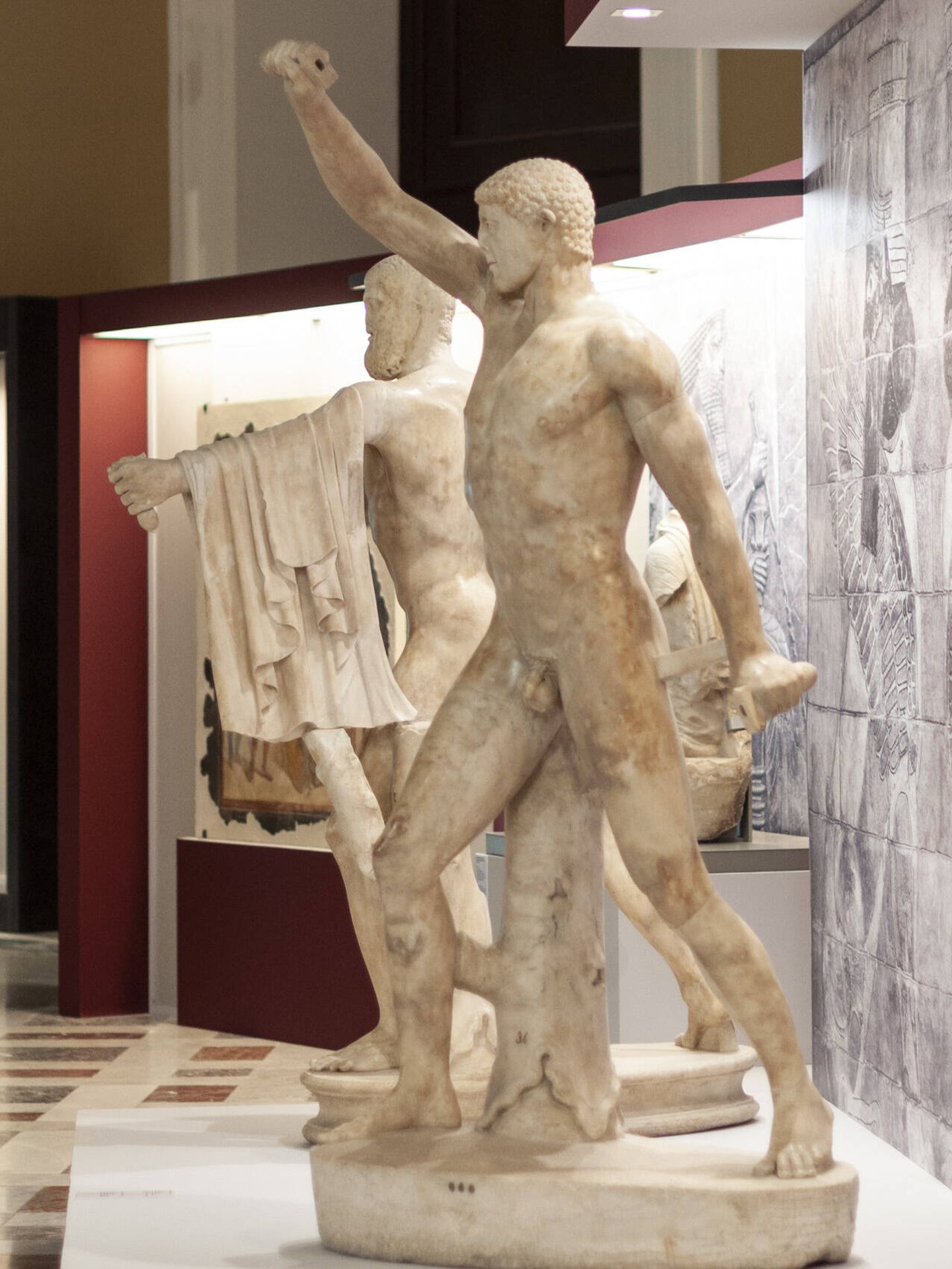 Aspecto de la exposición 'Alejandro Magno y Oriente', en el Museo Arqueológico Nacional de Nápoles.