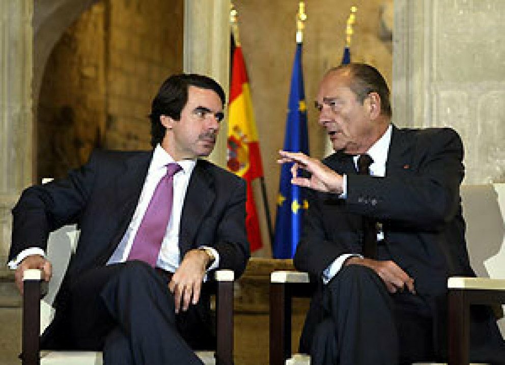 Aznar y Chirac. 