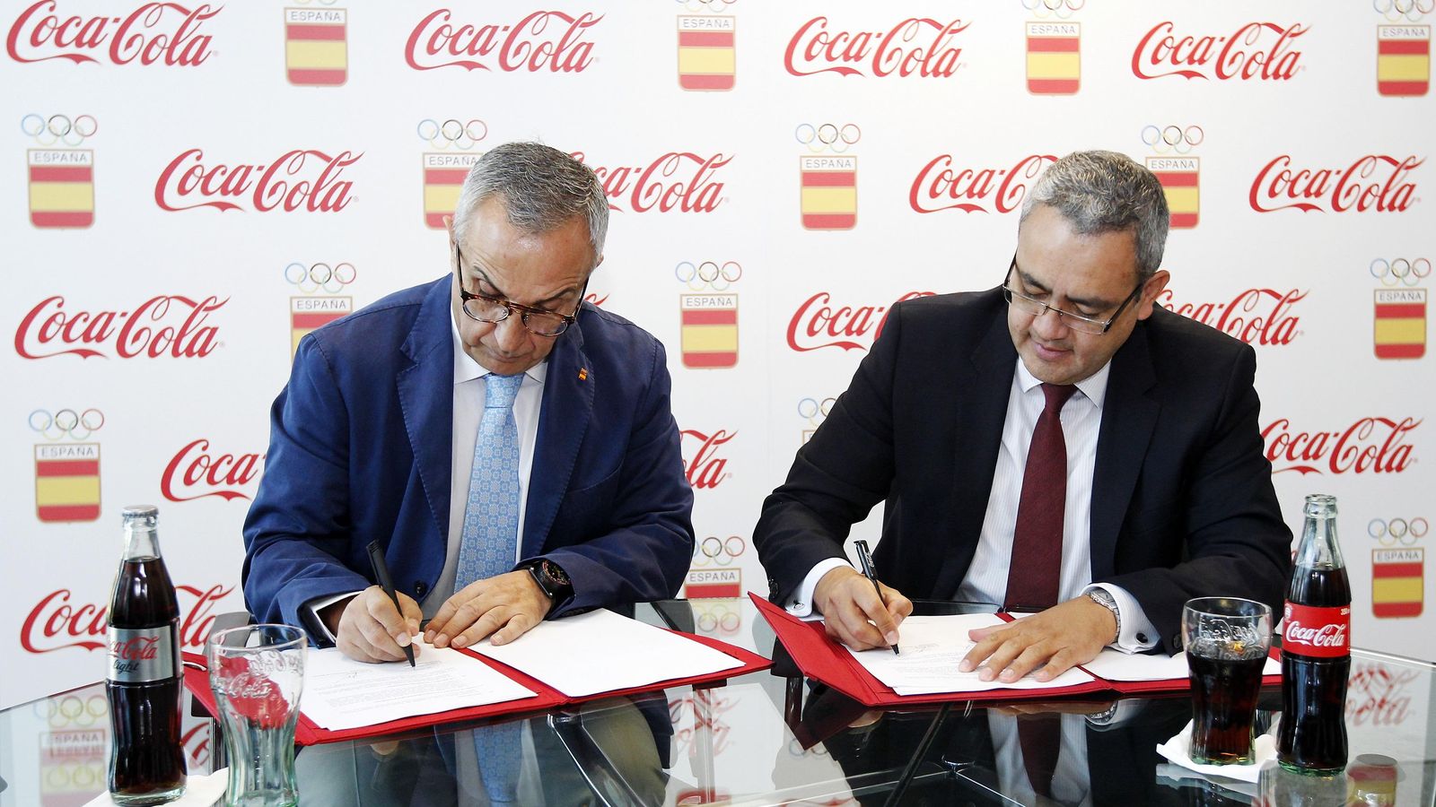 Foto: Alejandro Blanco y Jorge Garduño, director general de Coca Cola (COE).
