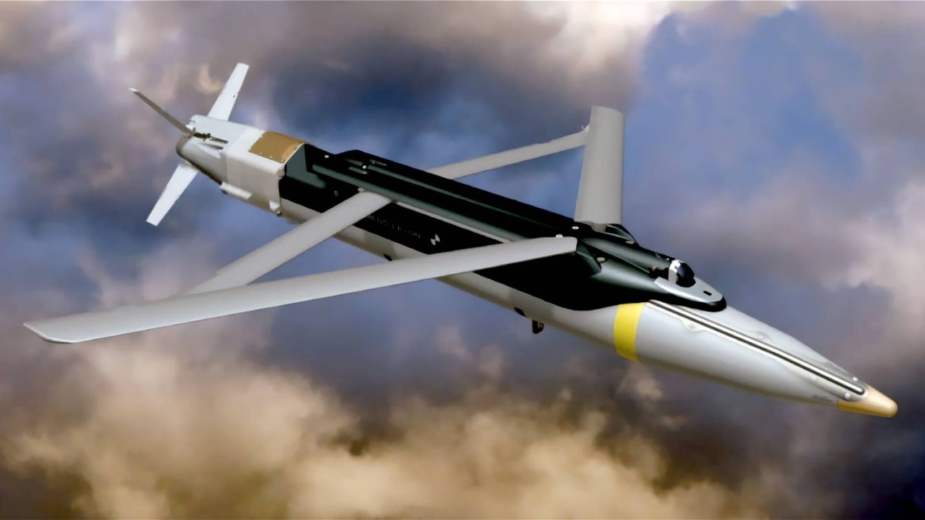 Foto: La bomba volante GLSDB tiene una capacidad de maniobra al estilo de la de un misil de crucero pero sin propulsión. (Boeing/Saab)