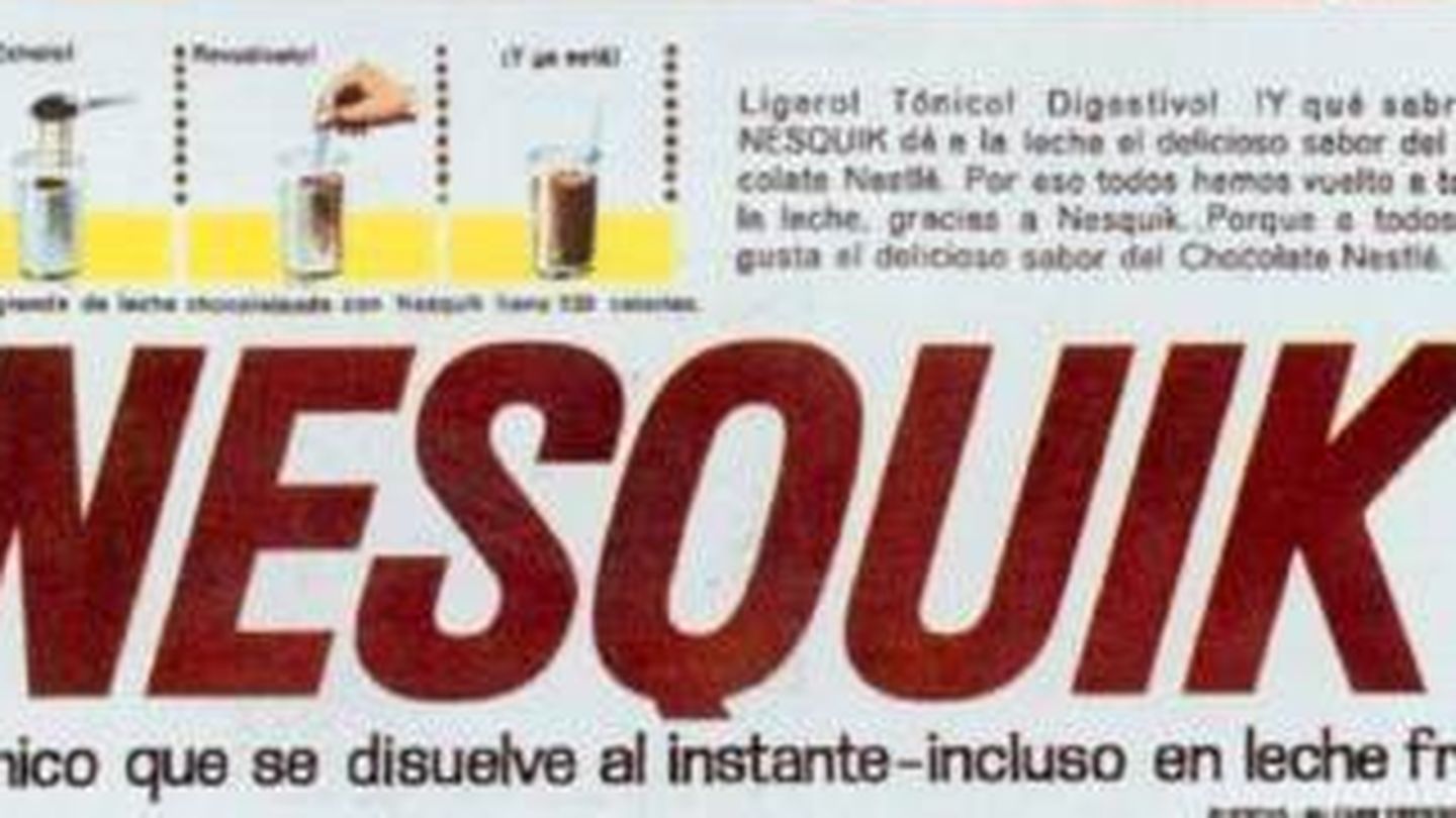 Publicidad de Nesquik en los 60.