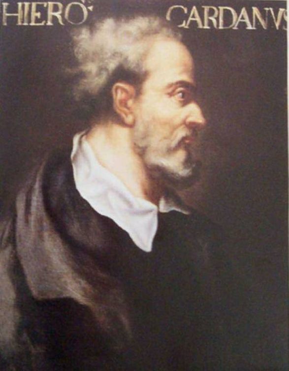 Retrato de Cardano en la Escuela de Matemáticas de la Universidad de St. Andrews. 