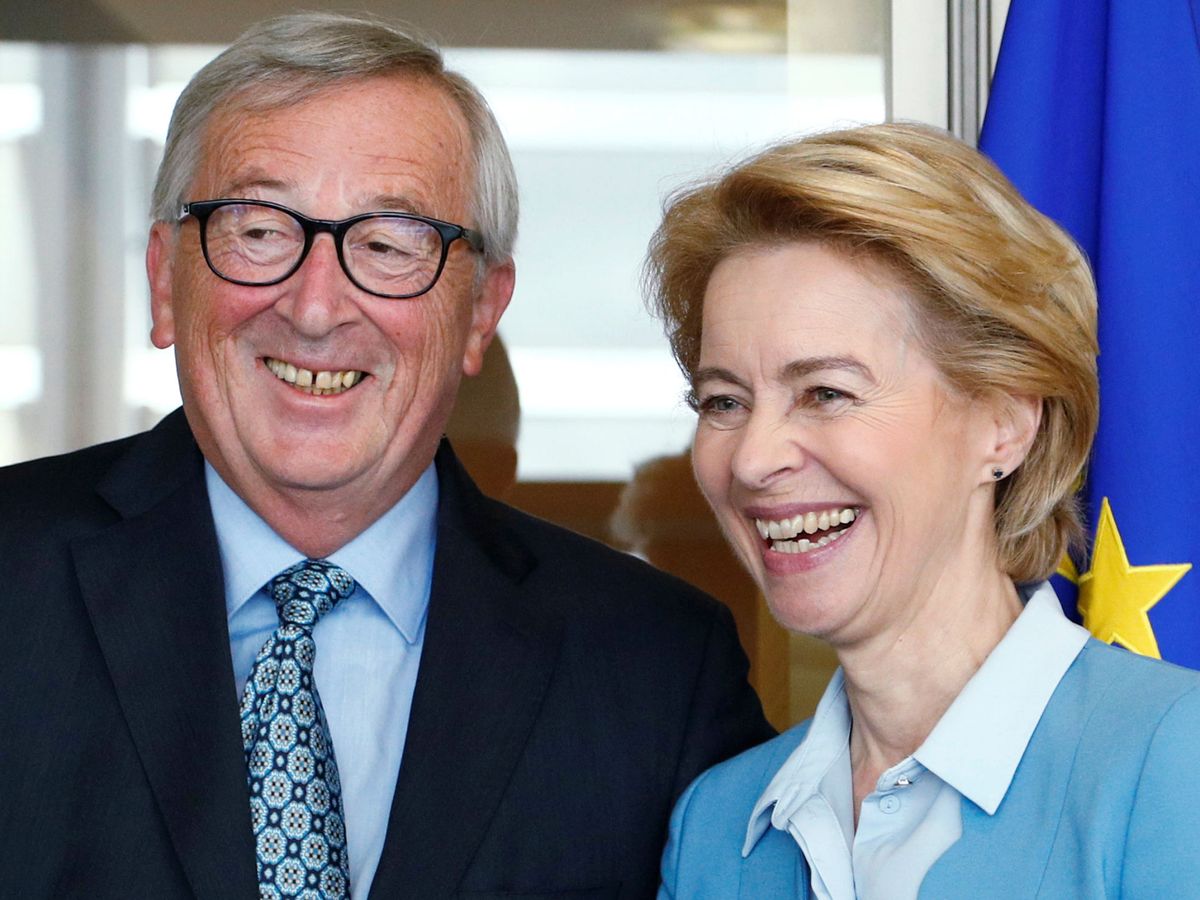 Foto: Jean-Claude Juncker y Ursula von der Leyen. (Reuters)