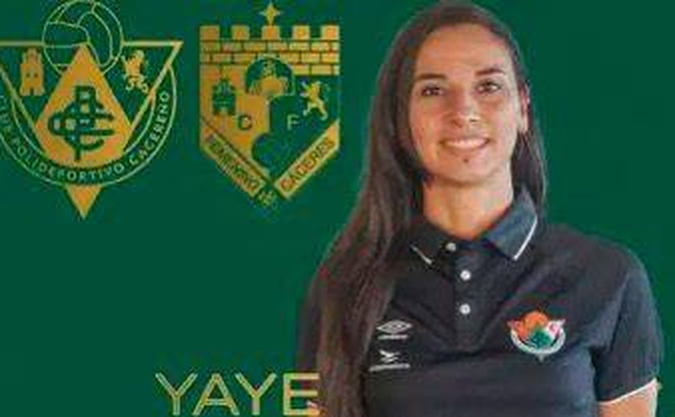Yaye, cuando era jugadora del Femenino Cáceres. (CD Cacereño)