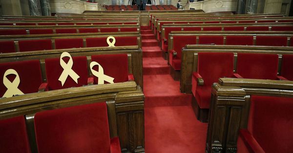 Foto: El Parlament de Cataluña vacío. (EFE)