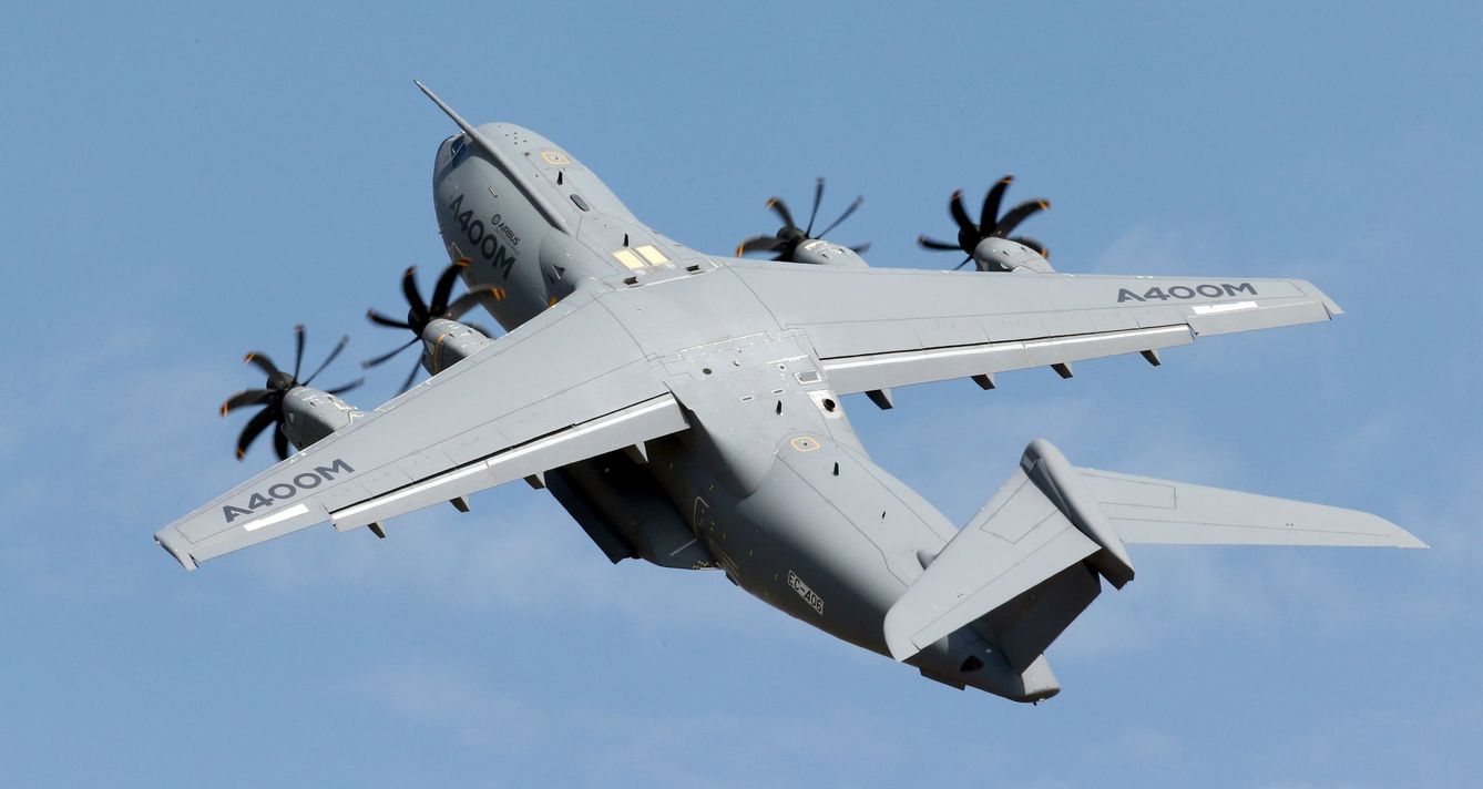El avión militar fabricado por Airbus, A400M. (Reuters)