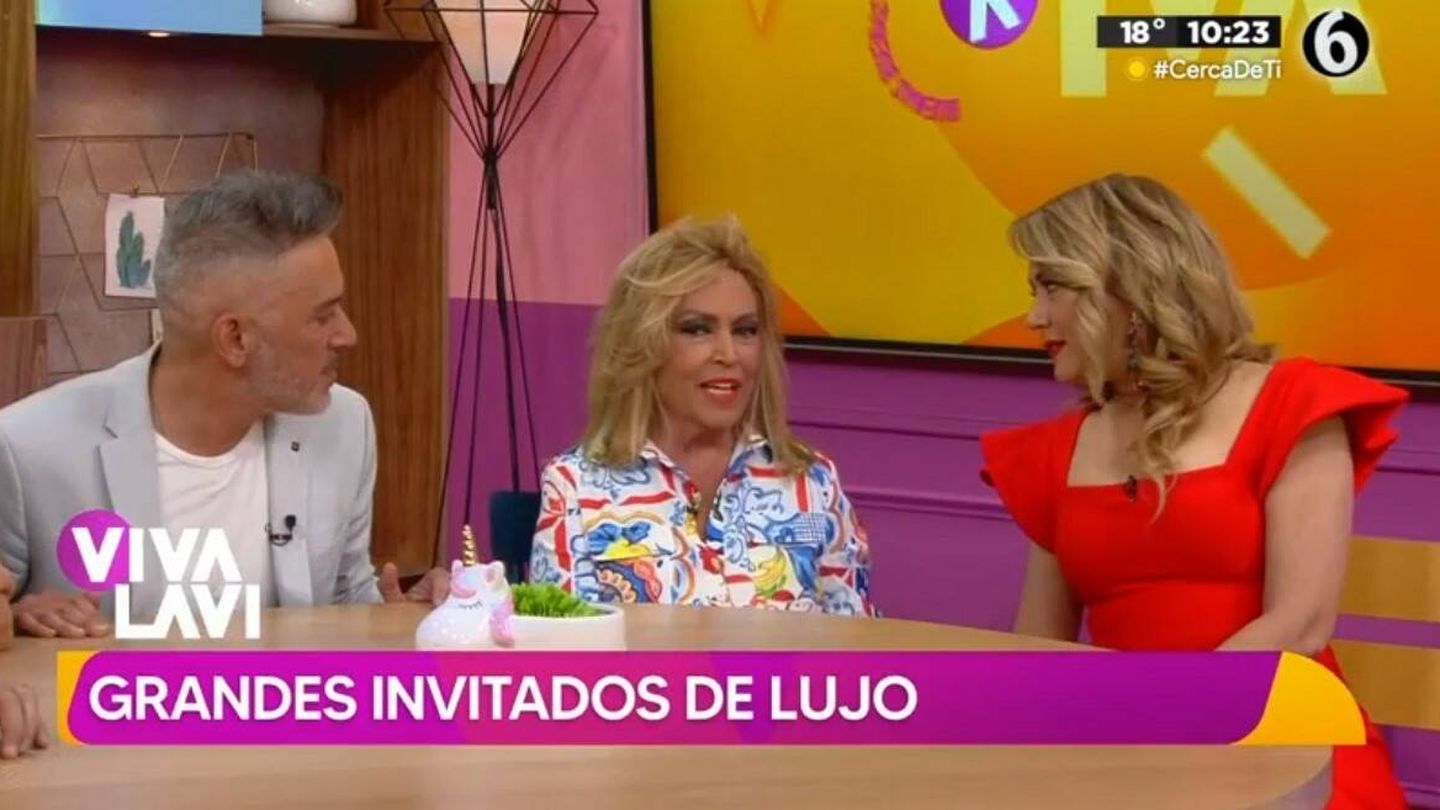 Kiko Hernández y Lydia Lozano en 'Vivalavi'. (Canal 6)