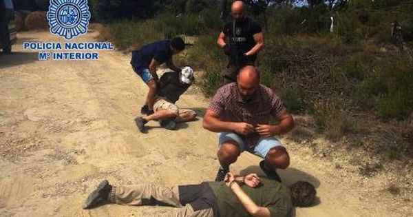 Foto: El momento de la detención del fugitivo holandés. (Policía Nacional)