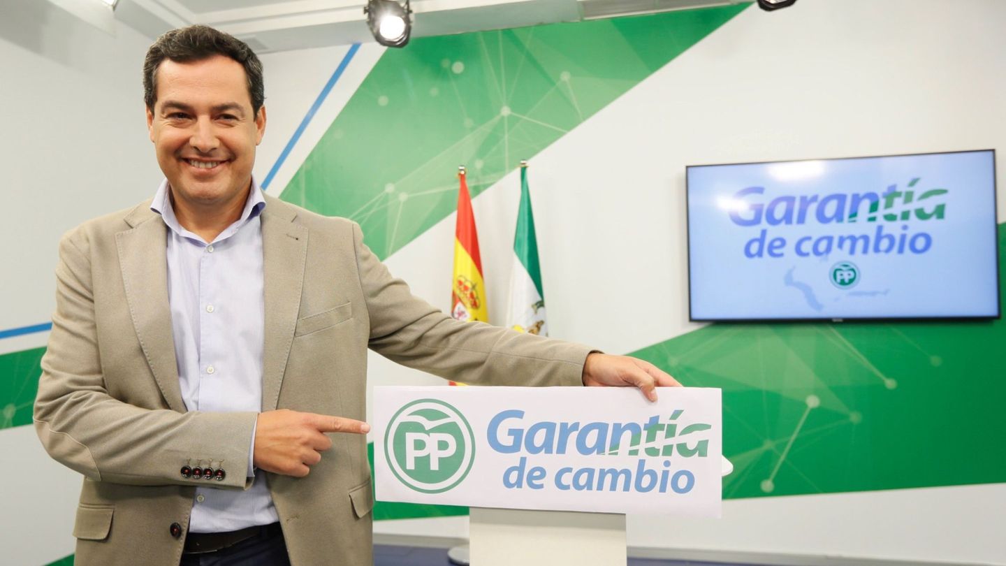 El presidente de los populares andaluces, Juanma Moreno. (EFE)