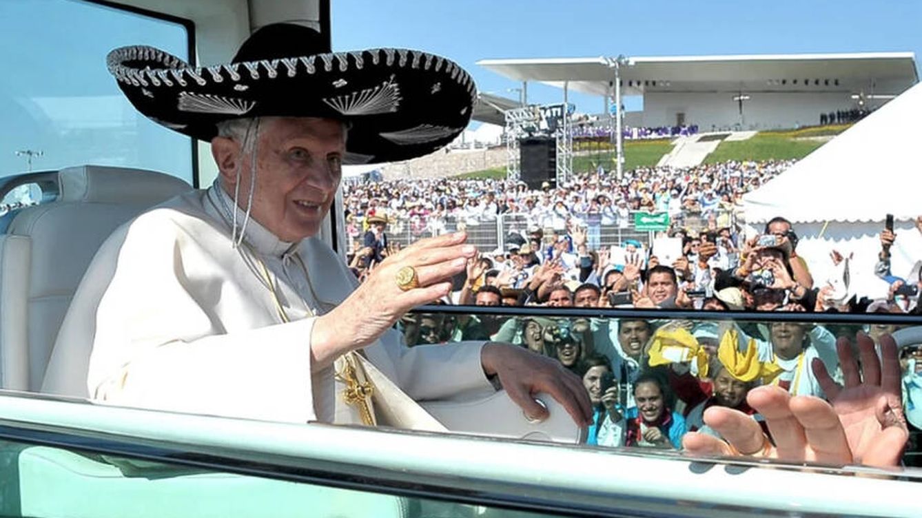 Foto: Benedicto XVI durante una visita a México.
