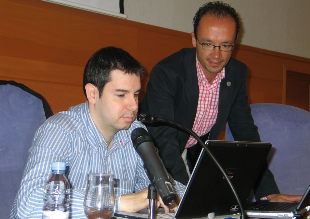 Foto: Albert Gabàs, en una charla en la Universidad de Jaén. (EFE)