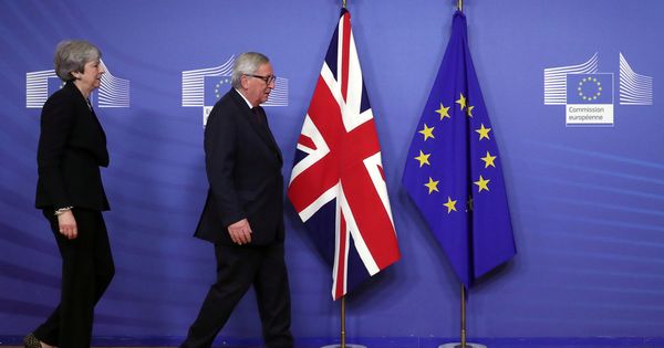 Foto: Theresa May junto a Jean-Claude Juncker. (Reuters)