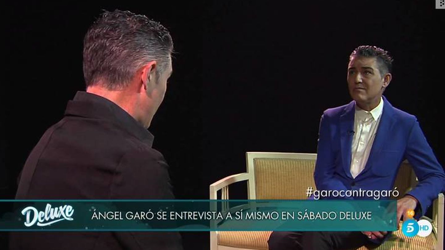 Ángel Garó se entrevista a sí mismo en 'Sábado Deluxe'. 