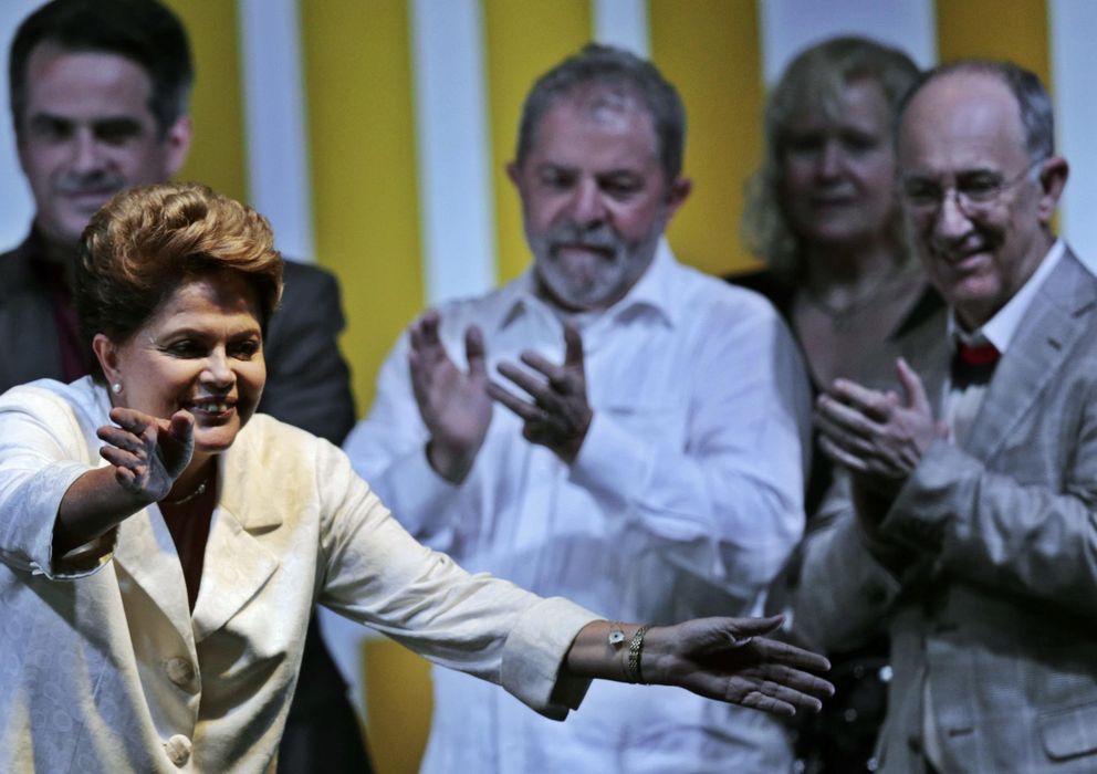 Foto: La presidenta de Brasil, Dilma Rousseff, celebra la victoria en las elecciones. (Reuters)