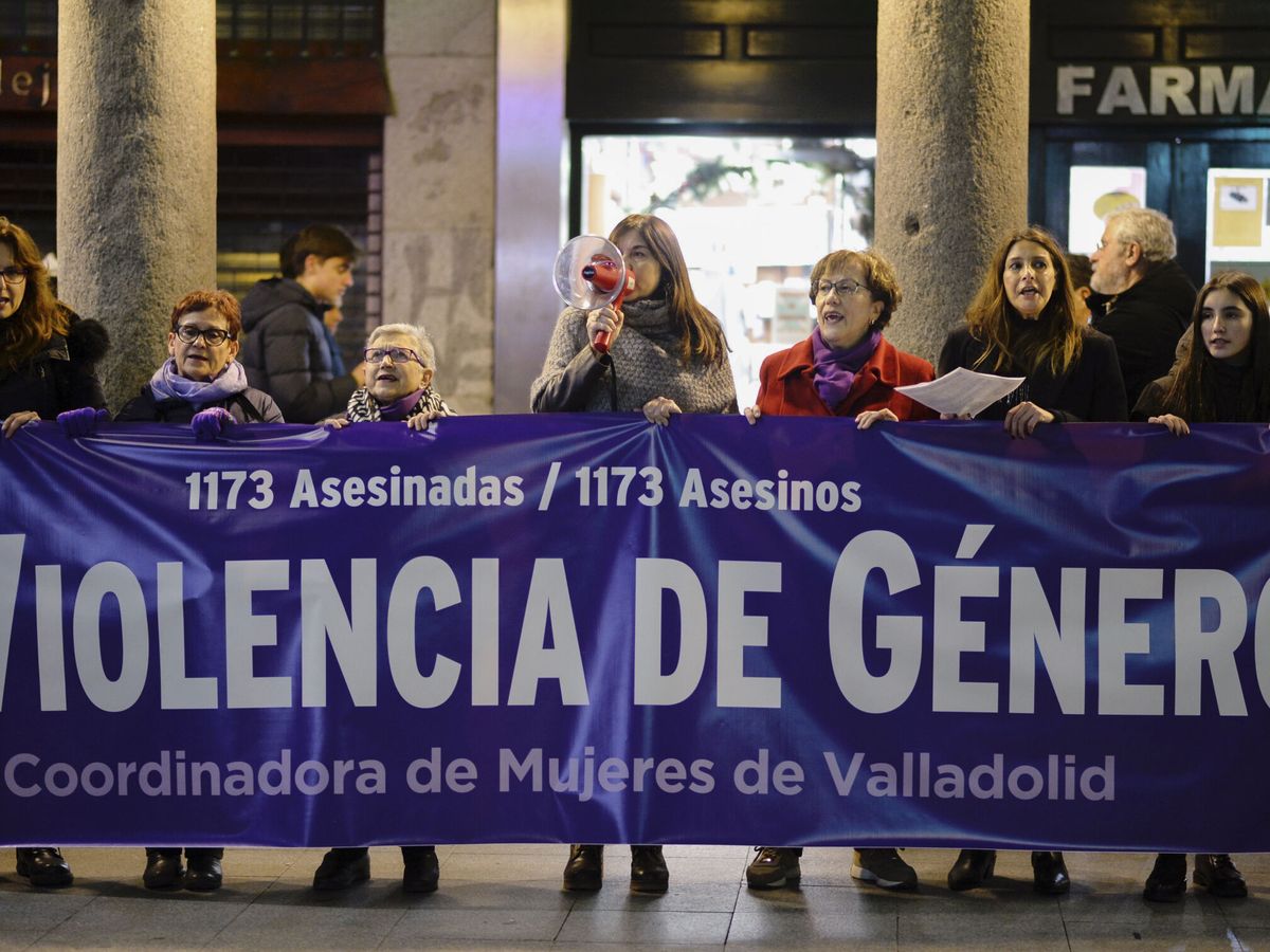 Foto: Manifestación contra la violencia de género en Valladolid. (EFE/Nacho Gallego)