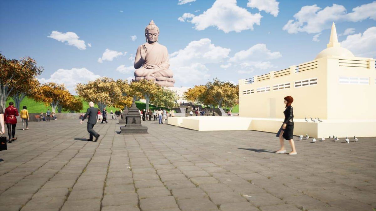 El alcalde que quiere construir en Cáceres el Buda sentado más grande del mundo