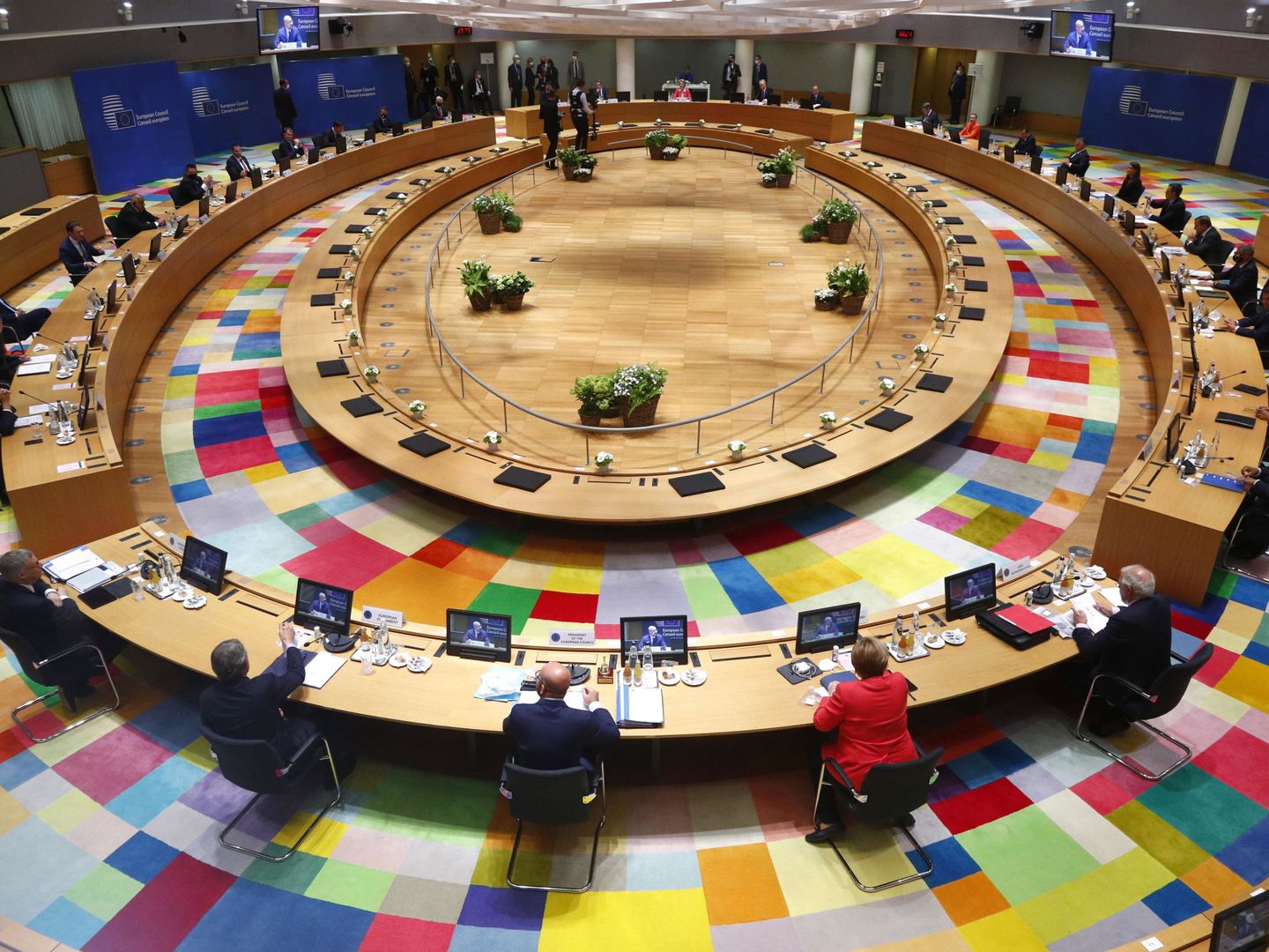 Sala de reuniones del Consejo Europeo. (EFE)