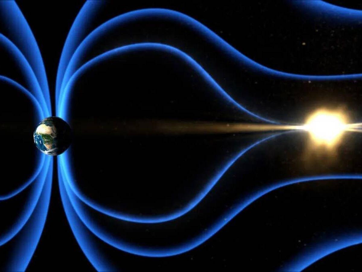 Foto: La cola del campo magnético terrestre. (NASA/Goddard Space Flight Center)