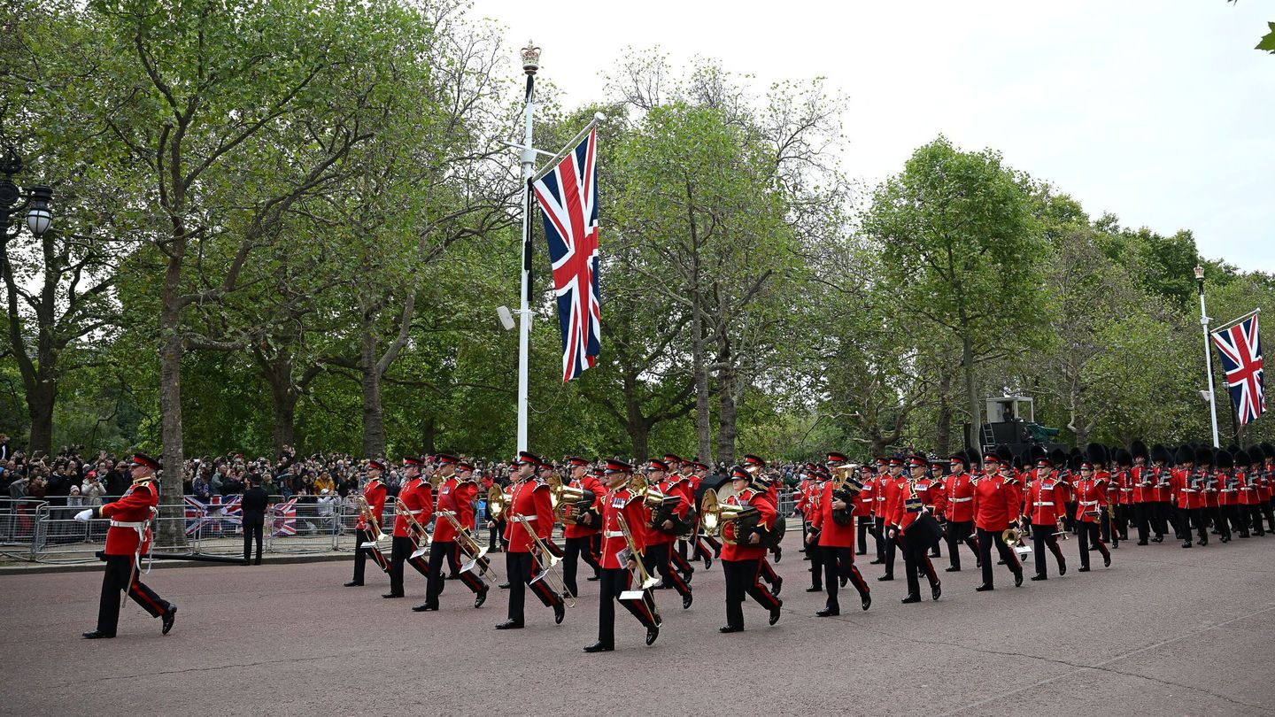 Imagen de la procesión en Londres del cortejo fúnebre. (Reuters)