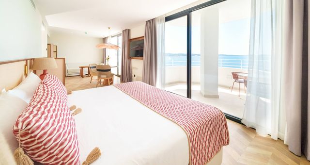 Habitación con vista al mar en TRS Ibiza Hotel. (Cortesía)