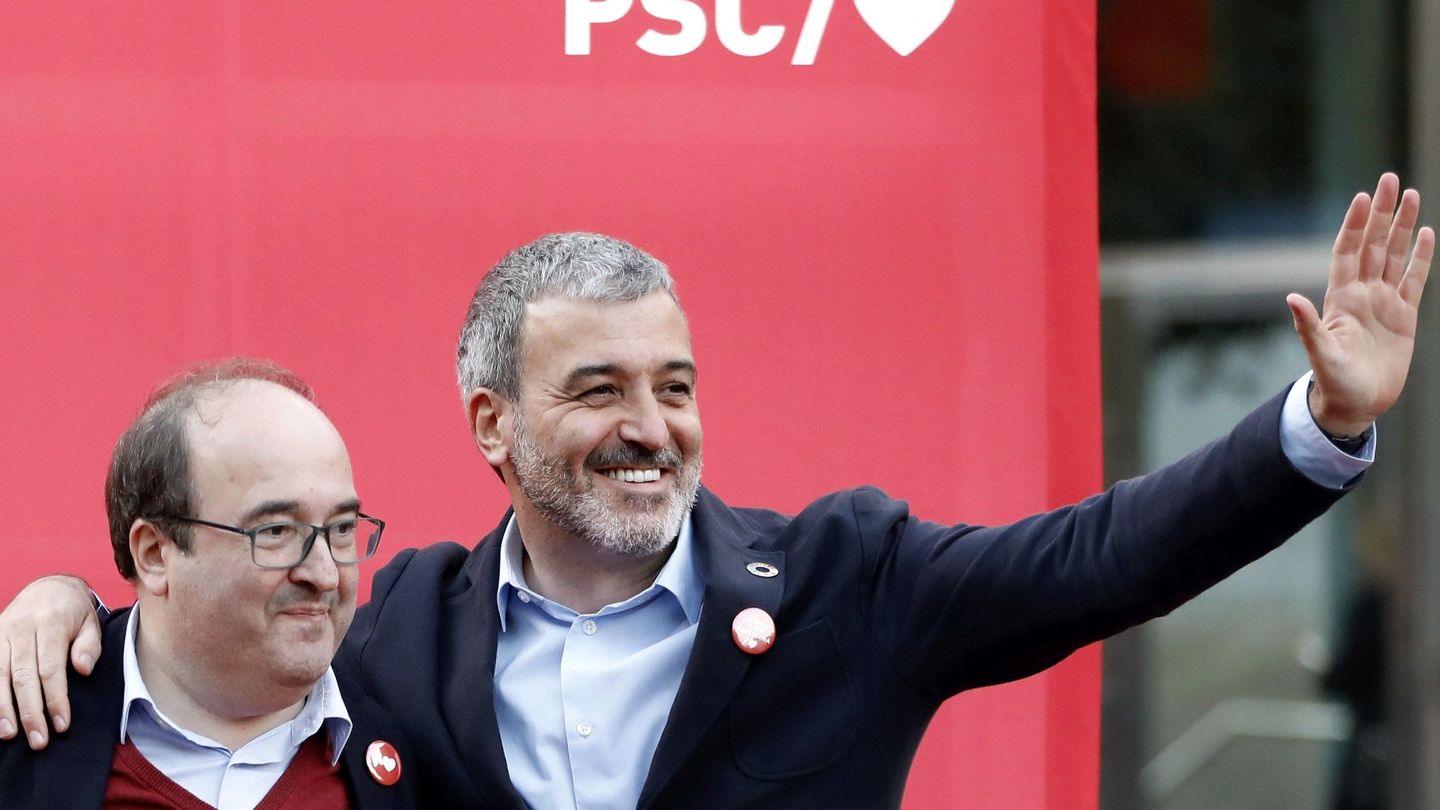 Miquel Iceta y Jaume Collboni, líderes del PSC en Cataluña y Barcelona. (EFE)