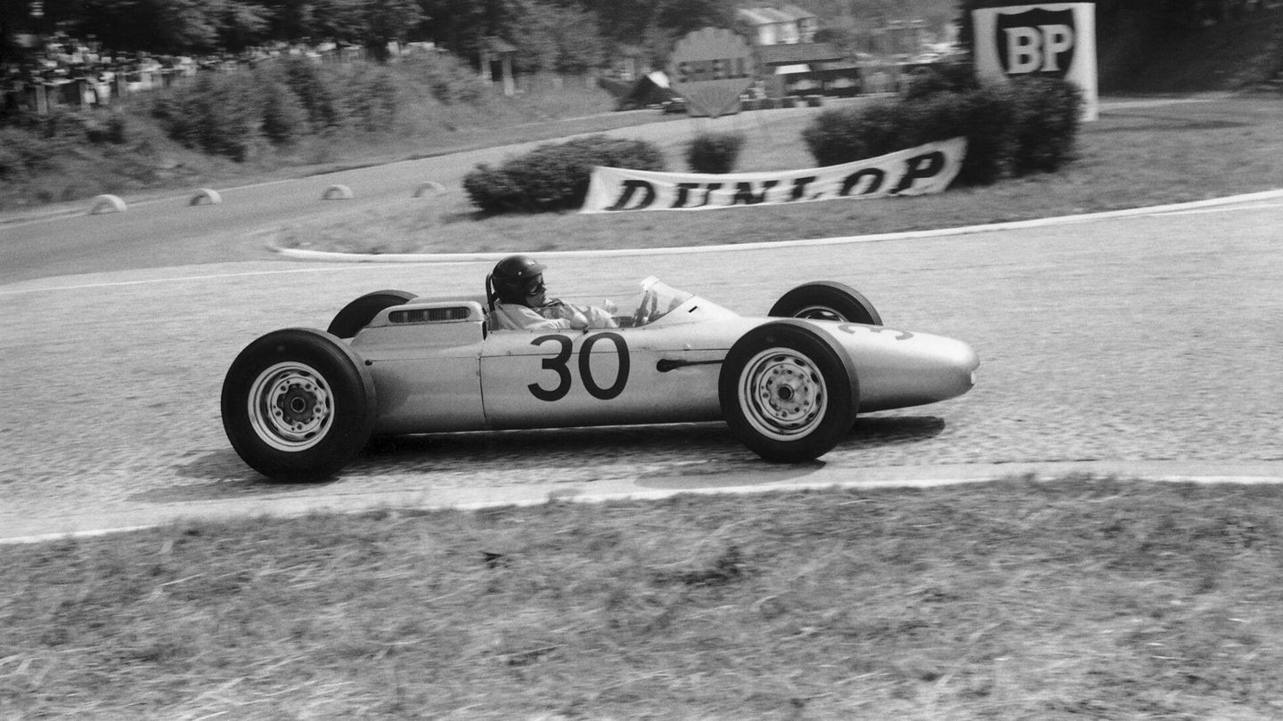 Dan Gurney dio la primera victoria a Porsche en Fórmula 1 en 1961. (Porsche media)