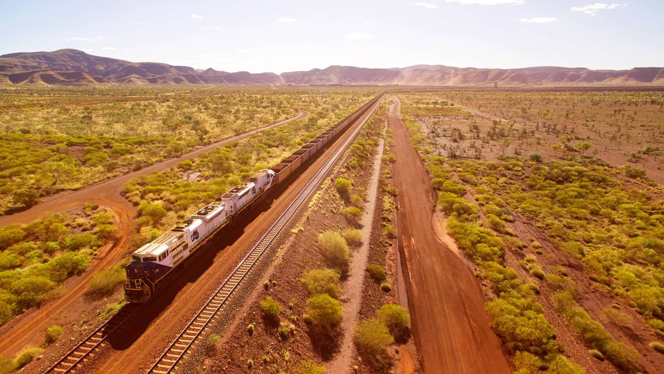 El tren de la minera Fortescue en Australia (Fortescue)