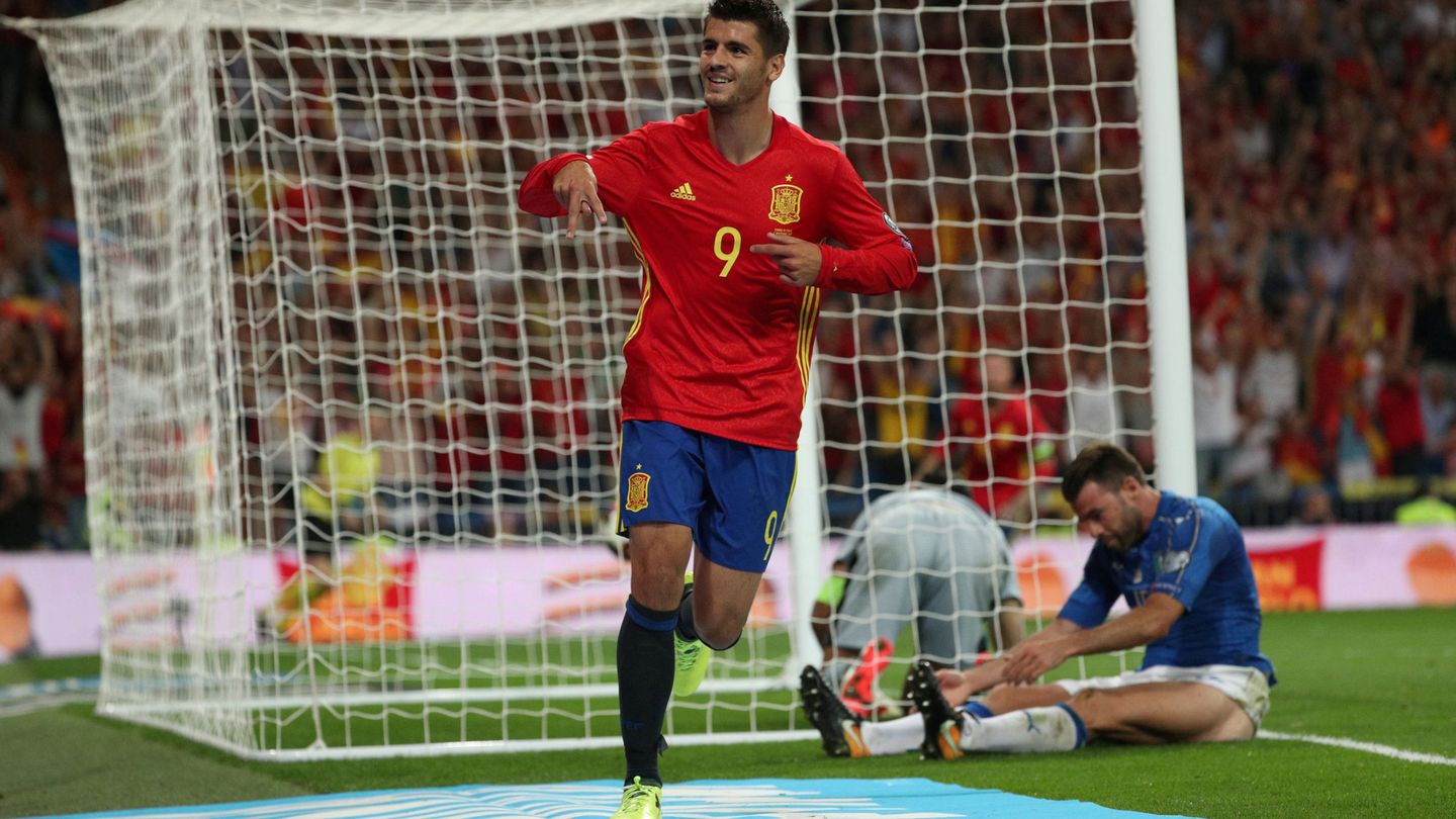Álvaro Morata cerró el triunfo de España ante Italia. (Reuters)
