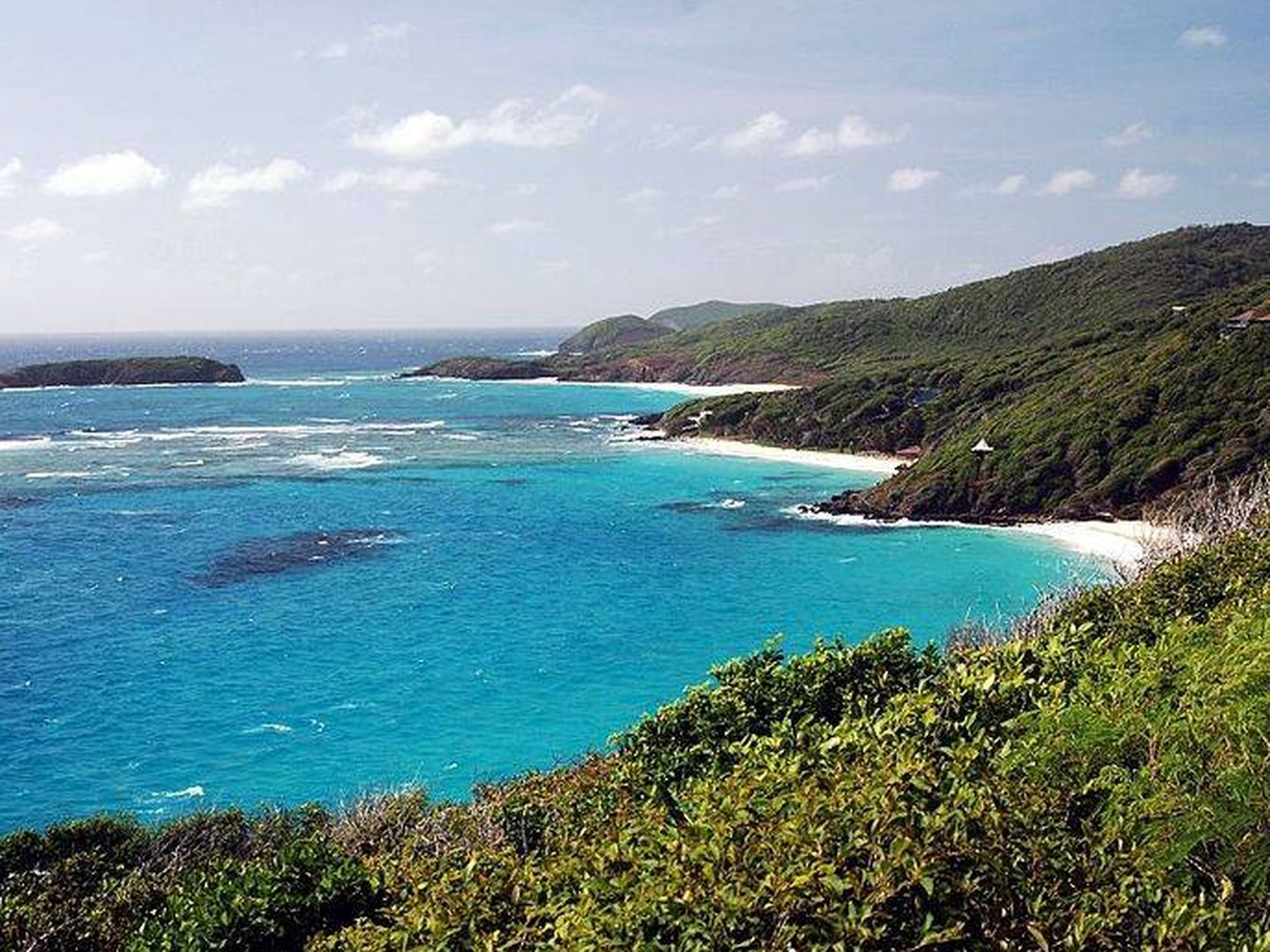 Playas de la isla Mustique, una de Las Granadinas. (Wikimedia Commons)
