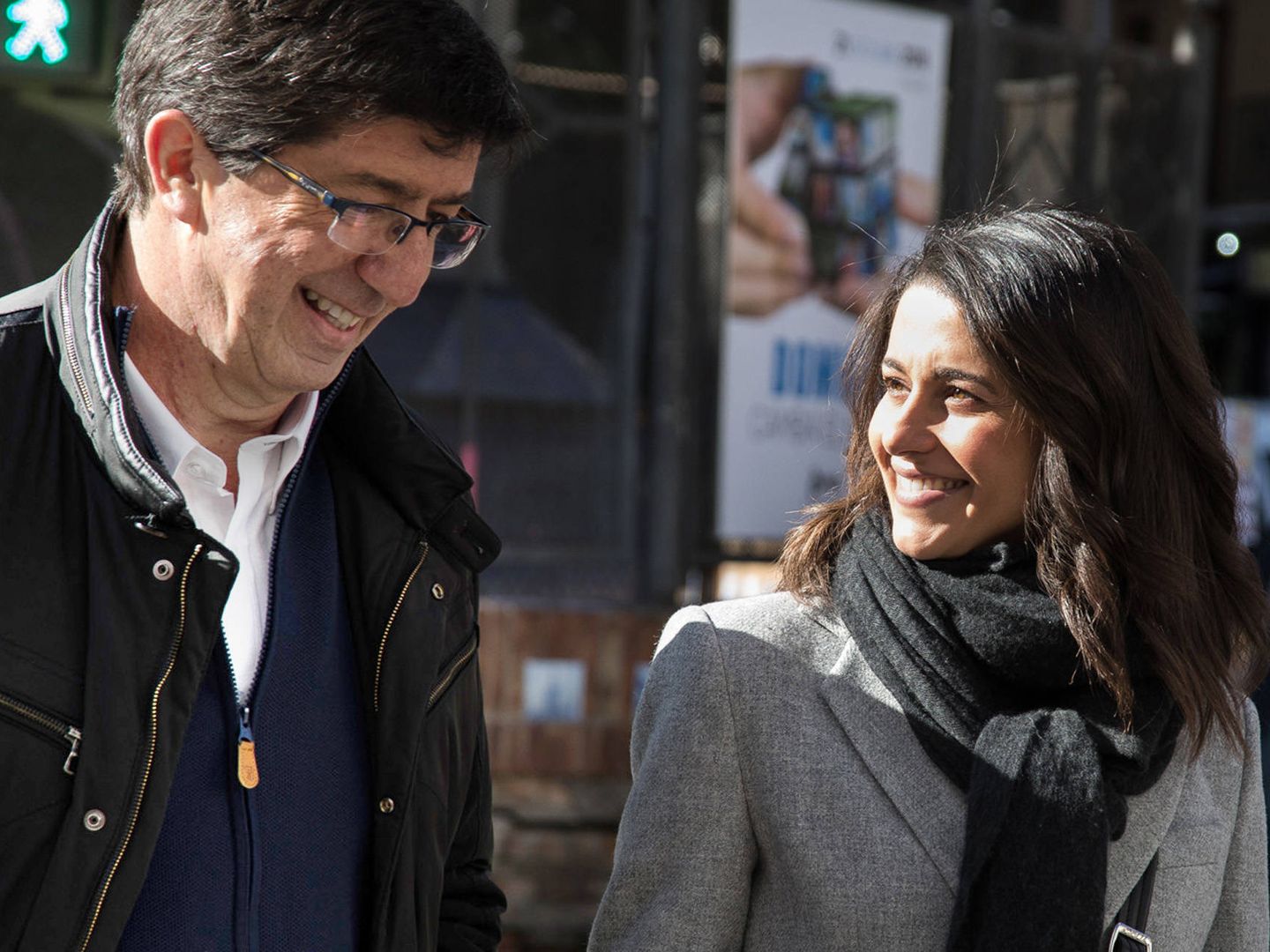 Inés Arrimadas junto al candidato de Ciudadanos a la presidencia de la Junta, Juan Marín. (EFE)