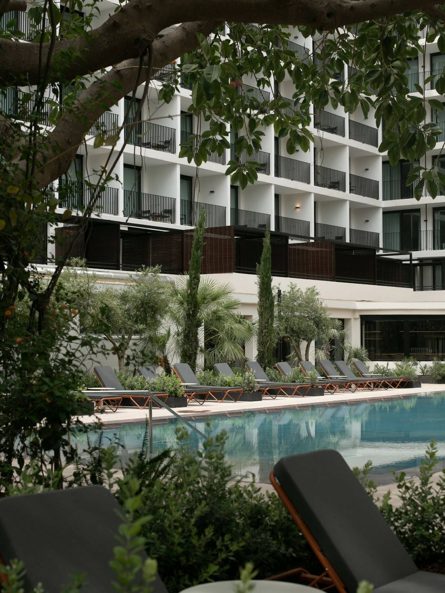 Vista de la piscina del Hotel Mercure Benidorm. (Cedida)