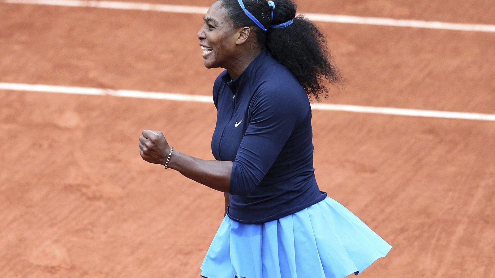 Foto: Serena celebra su victoria contra Bertens (EFE)