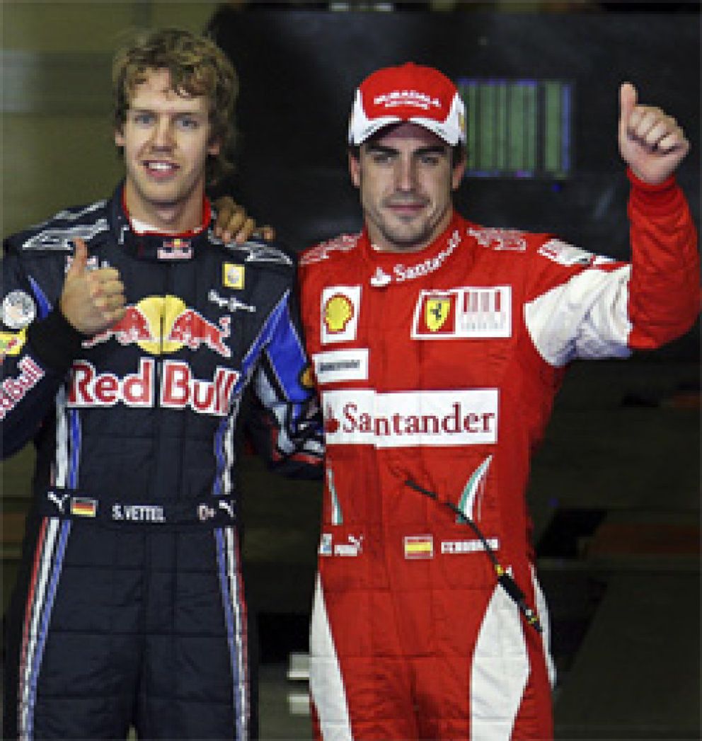 Foto: Alonso y Vettel, '¡a sus puestos!'