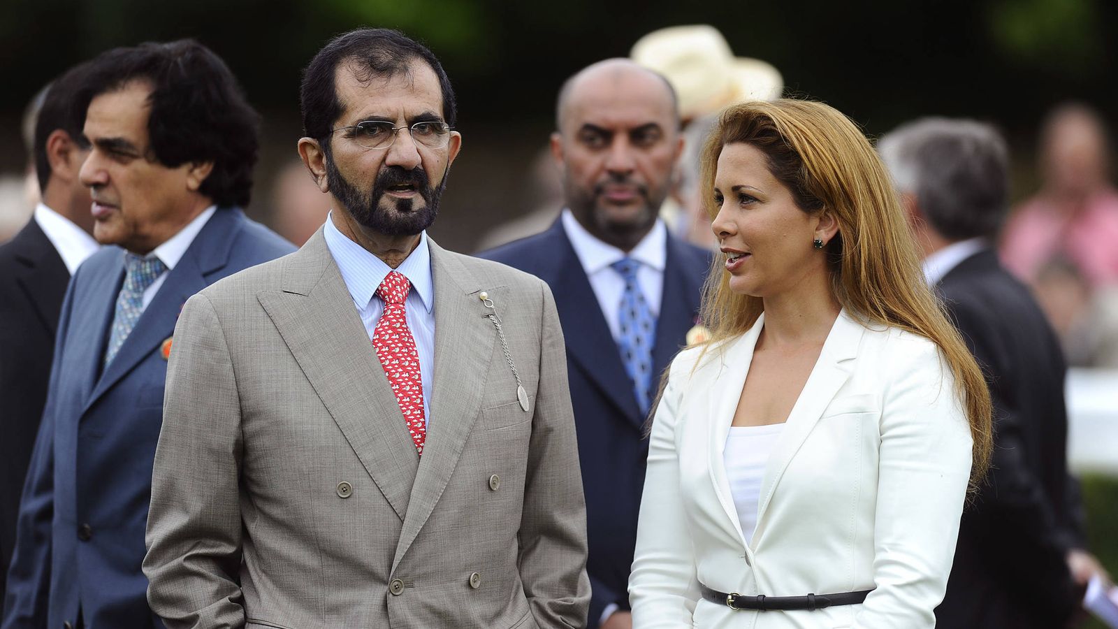 Foto: Mohammed bin Rashid Al Maktoum y Haya de Jordania en una imagen de archivo. (Getty)